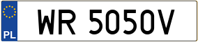 Trailer License Plate